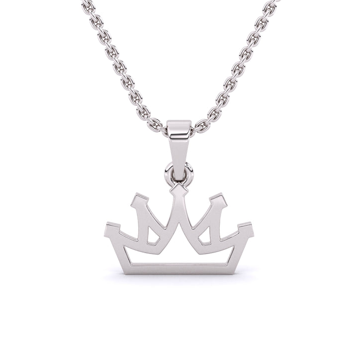 Regal Crown Gold Necklace