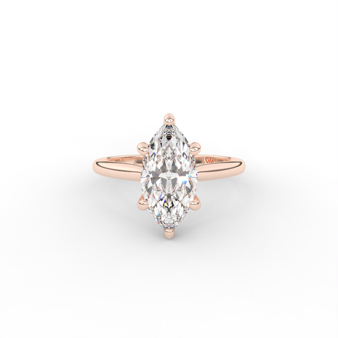 Stephanie - Classic Cathedral Hidden Halo Engagement Ring