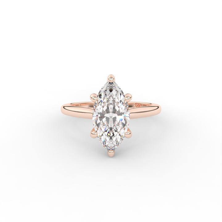Stephanie - Classic Cathedral Hidden Halo Engagement Ring