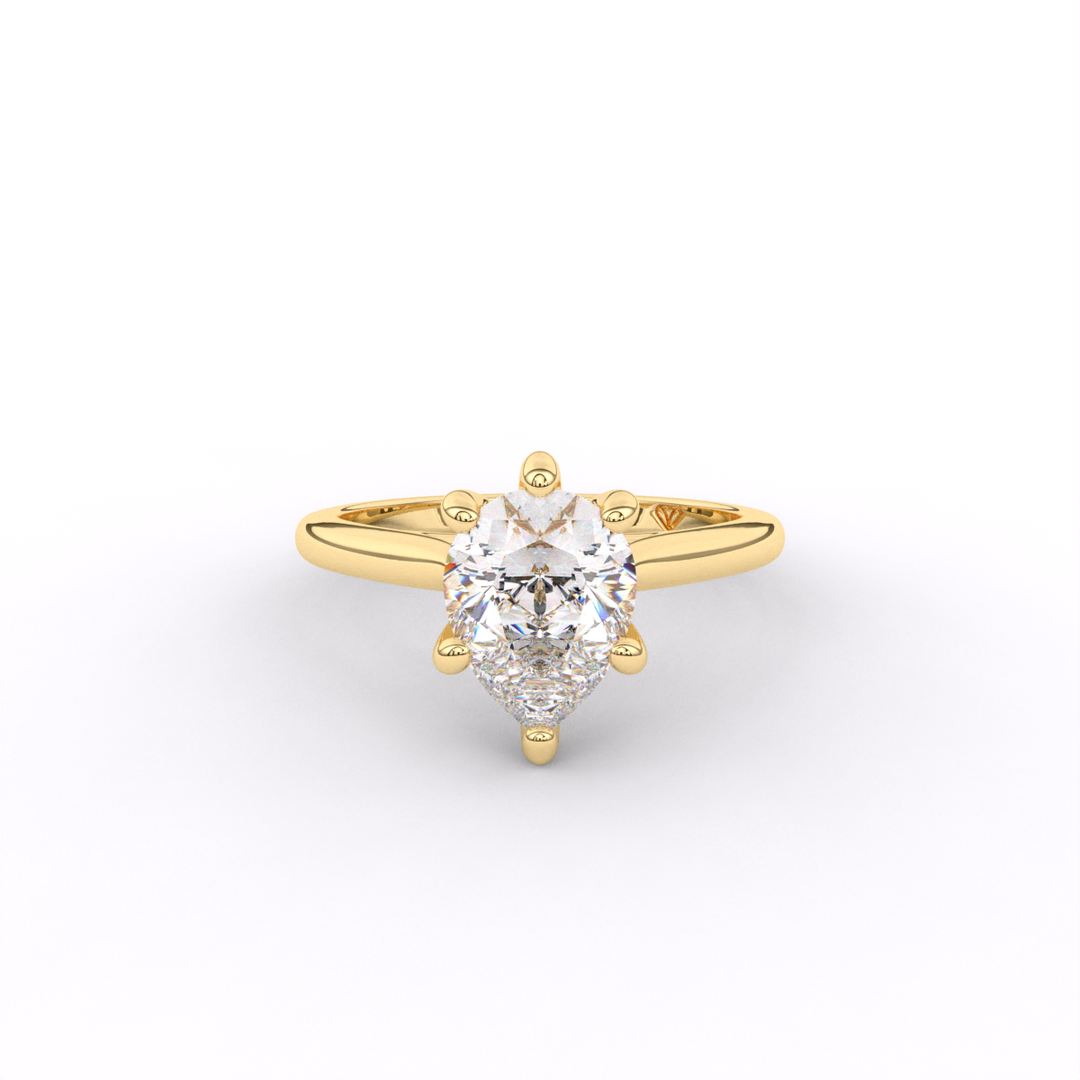 Melissa - Classic Cathedral Engagement Ring