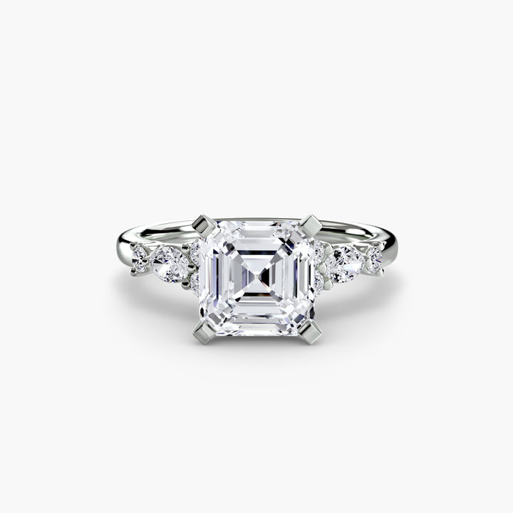 The Floral Accent Solitaire