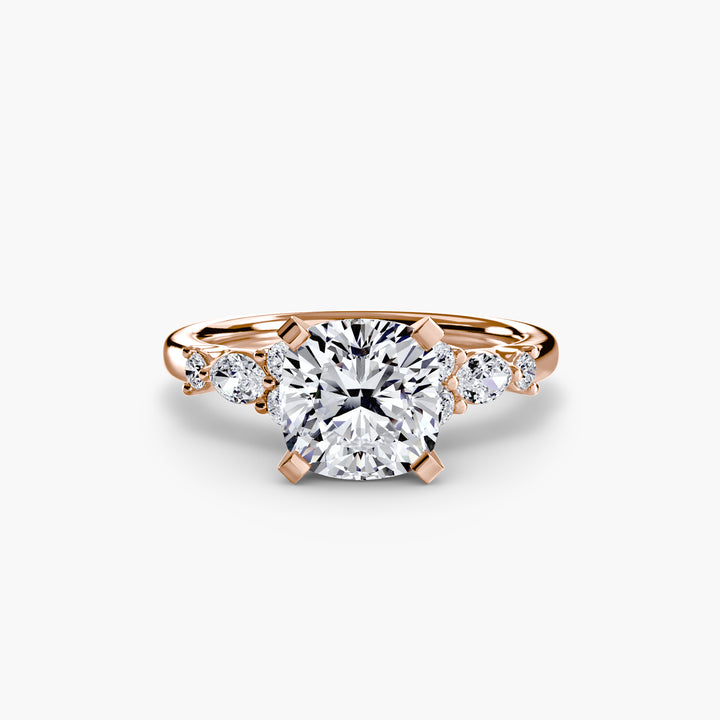 The Floral Accent Solitaire