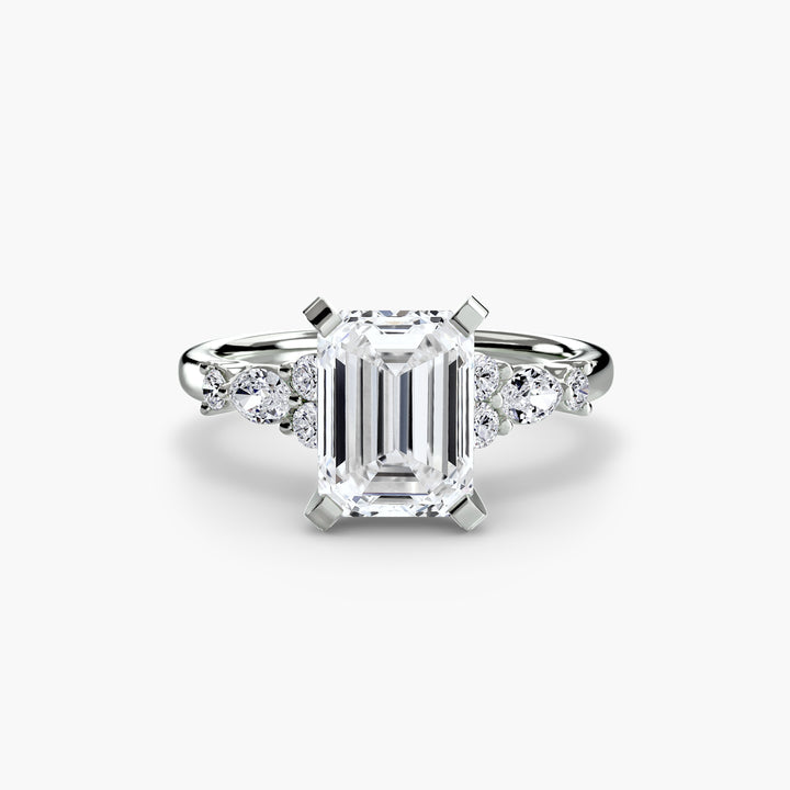 The Floral Accent Solitaire