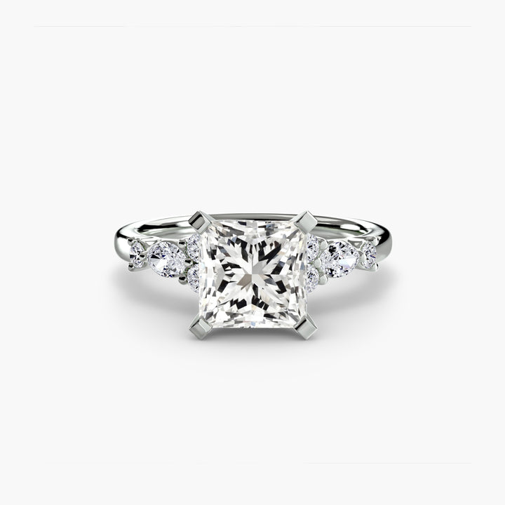 The Floral Accent Solitaire