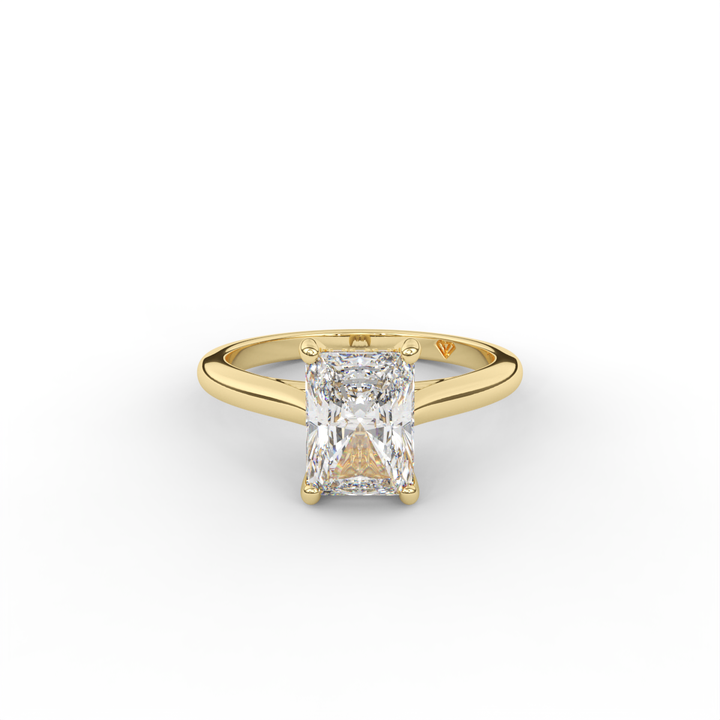 Stephanie - Classic Cathedral Hidden Halo Engagement Ring
