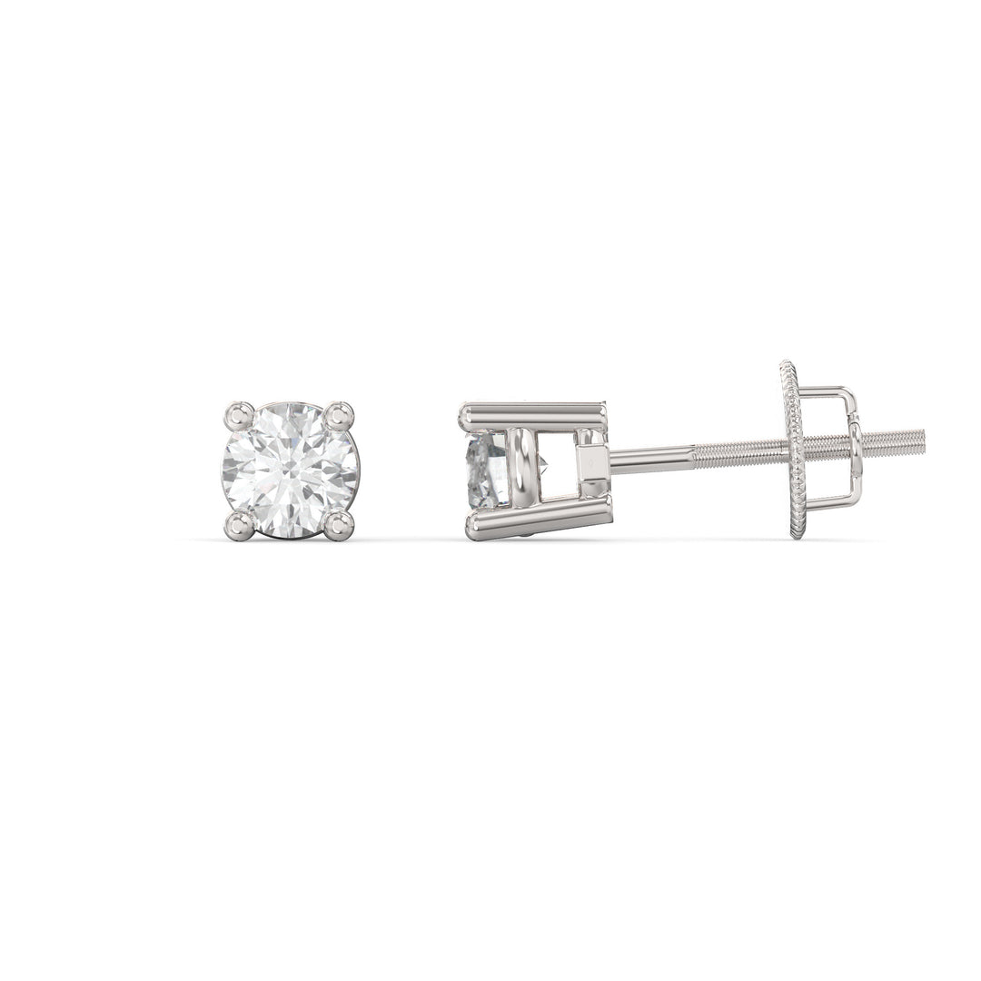 Classic Lab-Grown Diamond Stud Earrings in 14k Gold