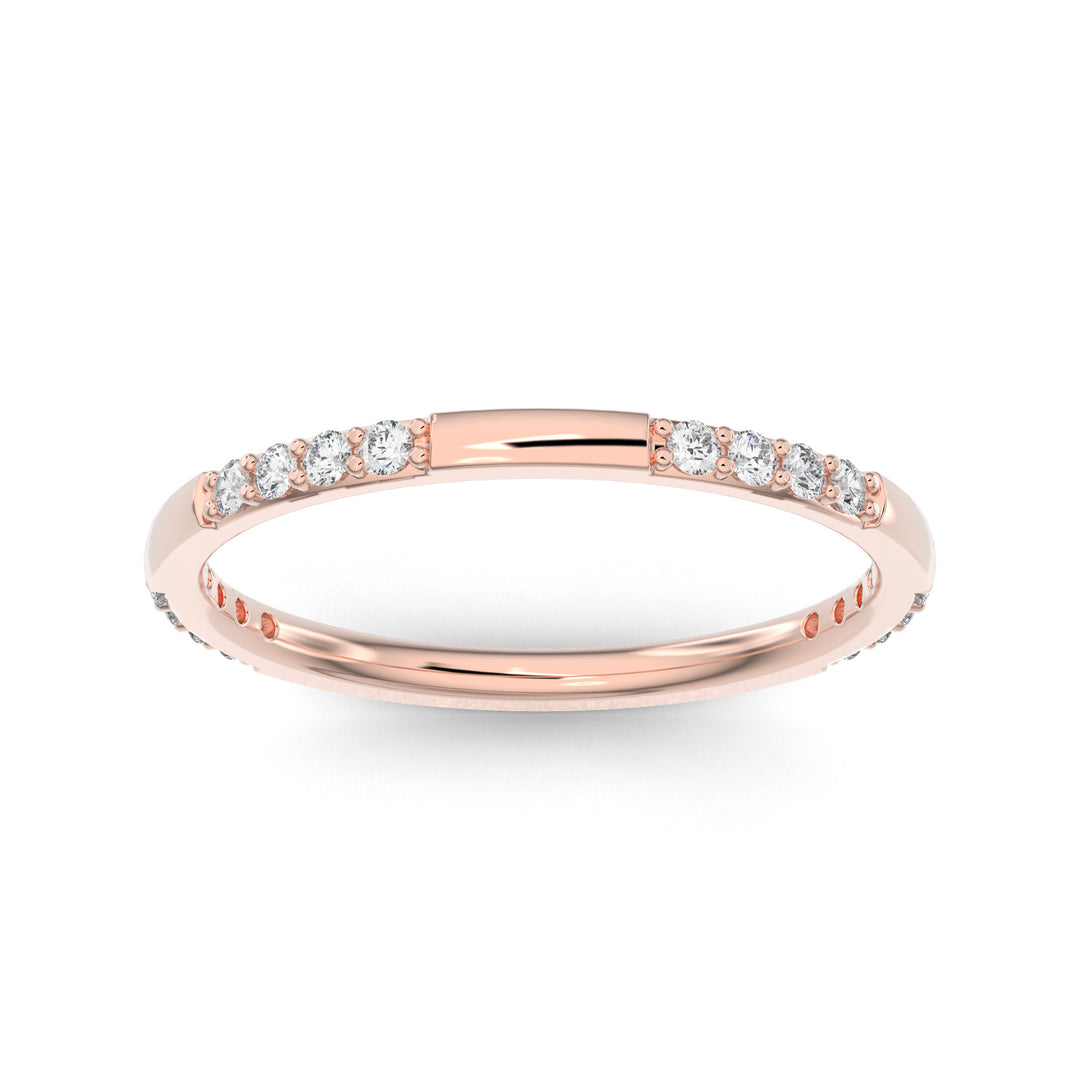 Partial Eternity Stackable Lab Diamond Ring