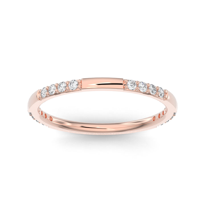 Partial Eternity Stackable Lab Diamond Ring