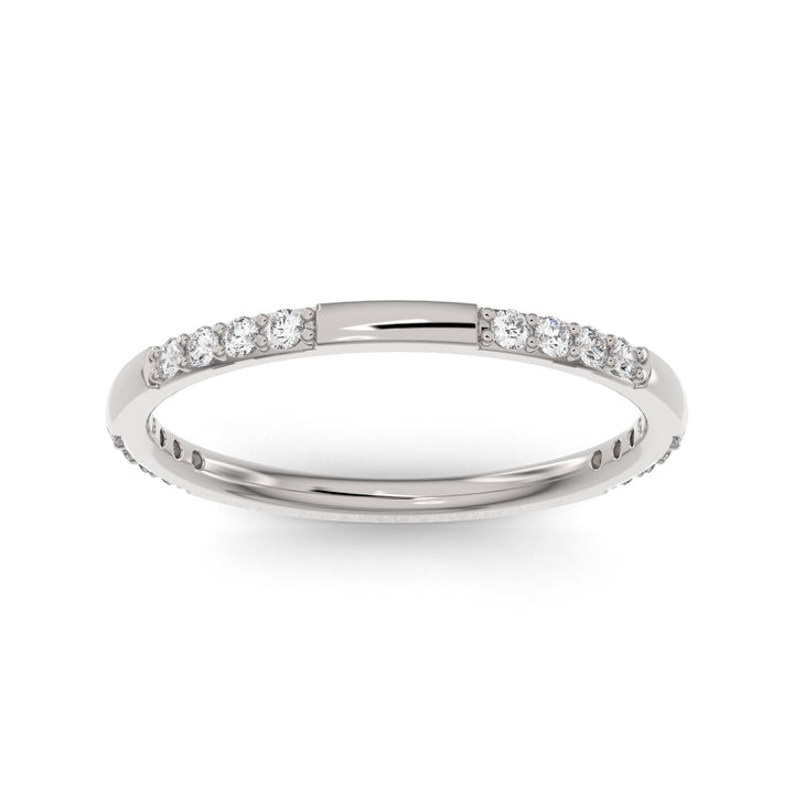 Partial Eternity Stackable Lab Diamond Ring