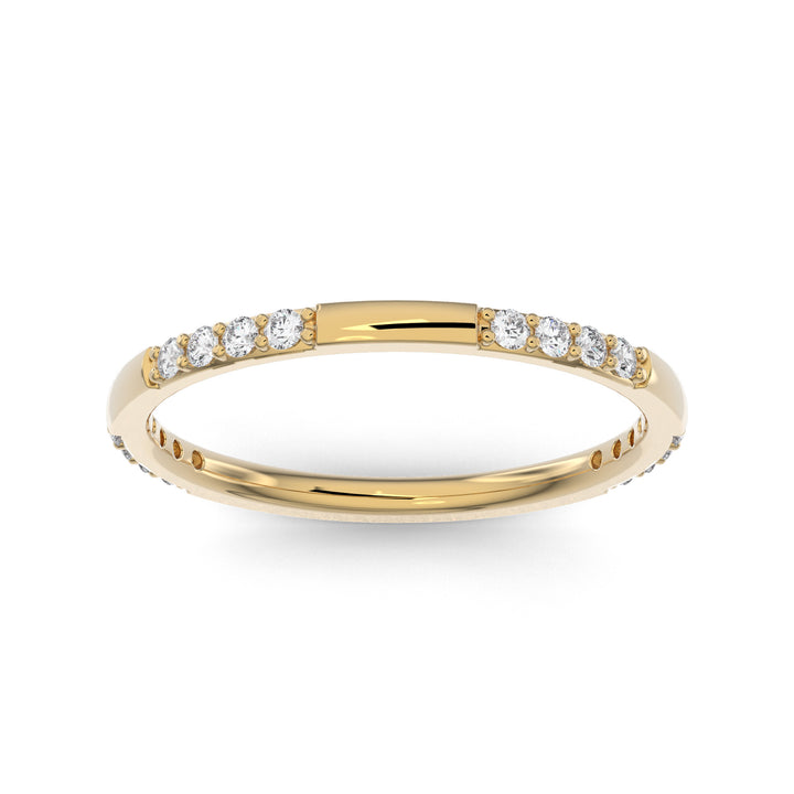 Partial Eternity Stackable Lab Diamond Ring