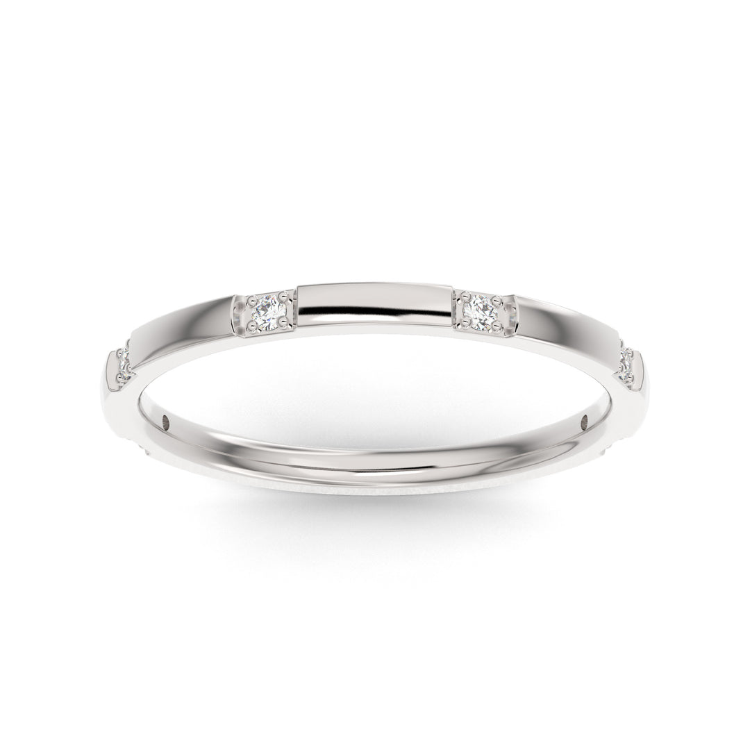 Spaced Lab Diamond Stackable Ring