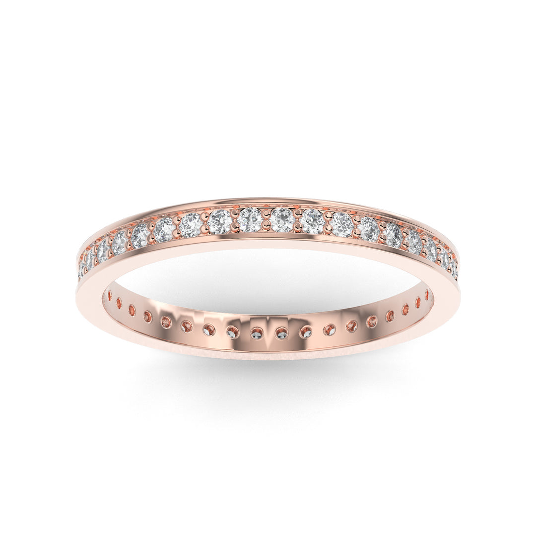 Channel Set Lab Diamond Eternity Band