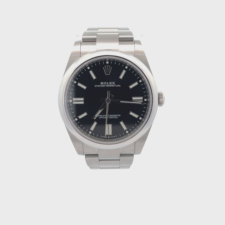 Rolex 2021 Oyster Perpetual 124300 Black Dial