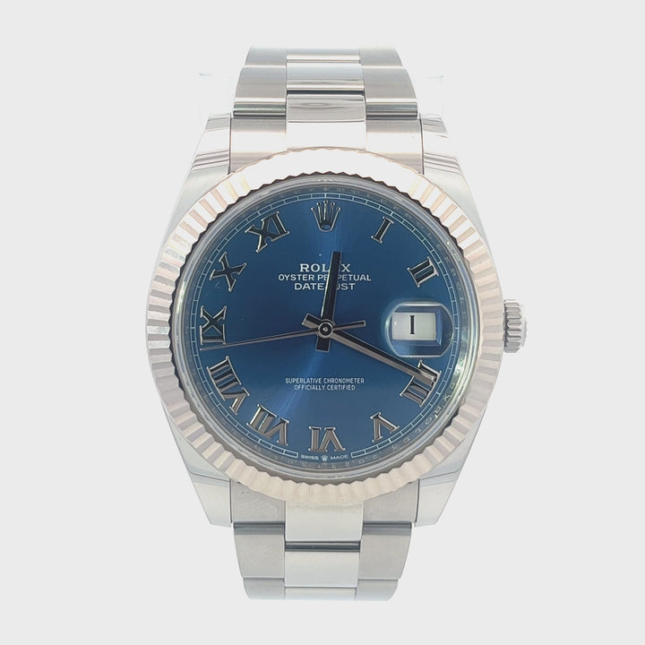 Rolex 2021 Datejust 126334 Blue Roman Numeral Dial