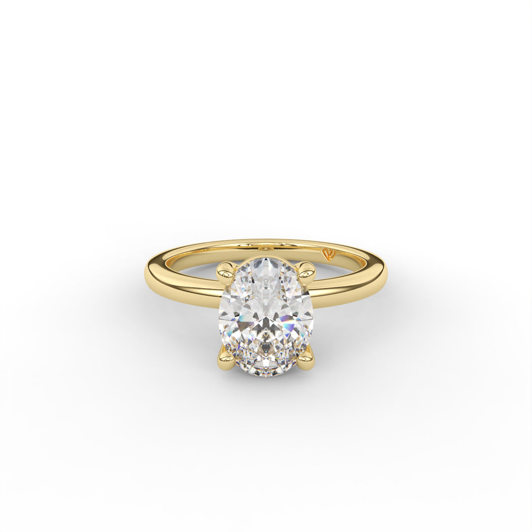 Sabrina - 18K Yellow Gold Classic Solitaire Engagement Ring